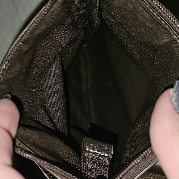 COACH WOMENS CROSSBODY MONOGRAM TAN AND BROWN LEATHER PURSE - Picture 5 of 5